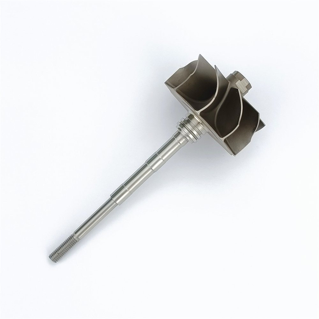 Turbo Turbine Wheel Shaft Gt28r-9b Ind 56.5mm Exd 53.6mm Shaft Length 112mm